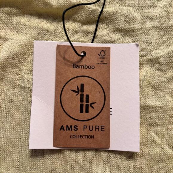 AMS Pure Flowy Open Cardigan Lemon Women's Size L Boho, Peasant NWT - Picture 4 of 15